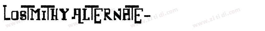Lostmithy Alternate字体转换